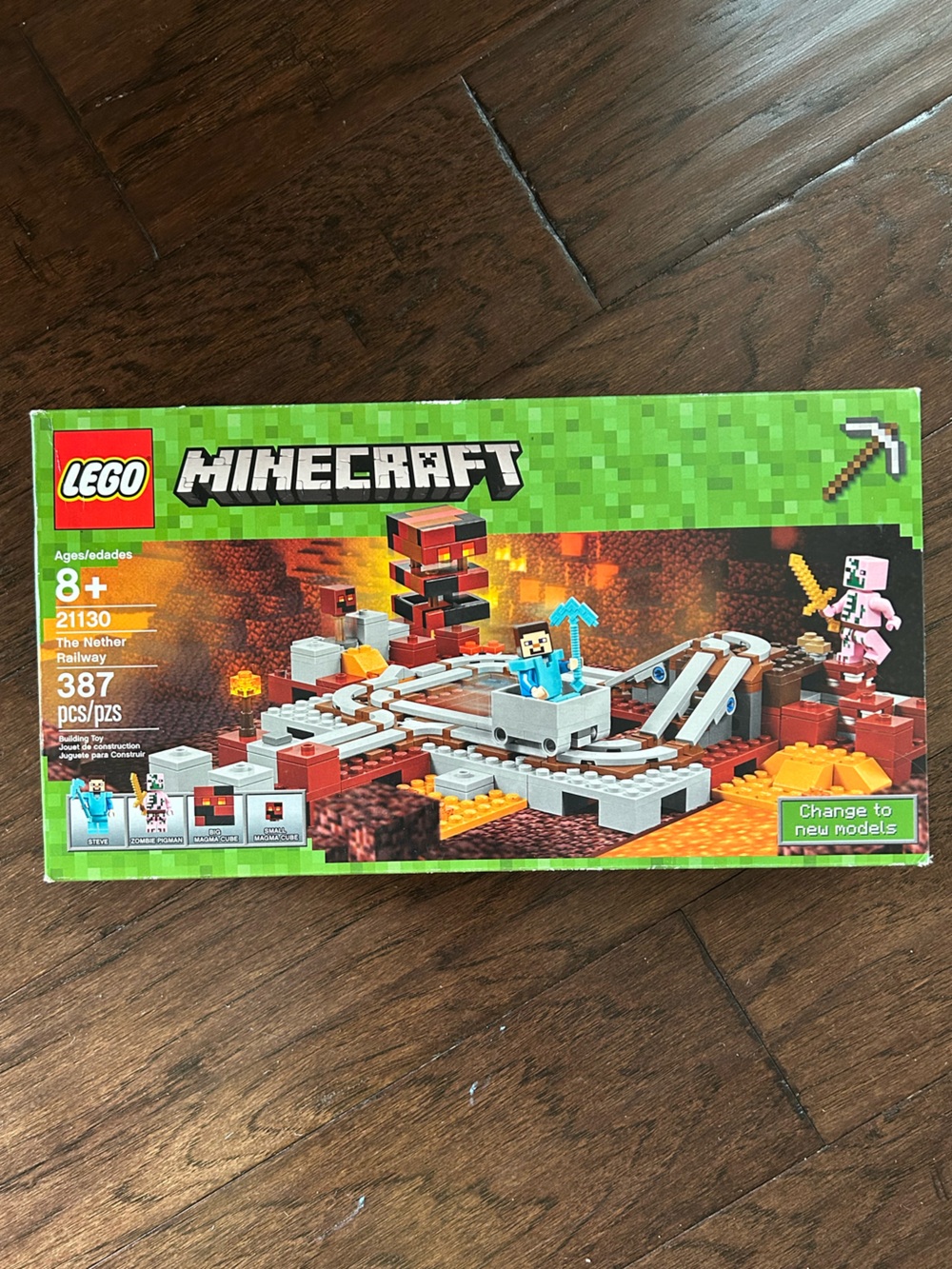 Brand New Lego Minecraft The Nether Railway 21130 Set 387 pcs Ages 8+